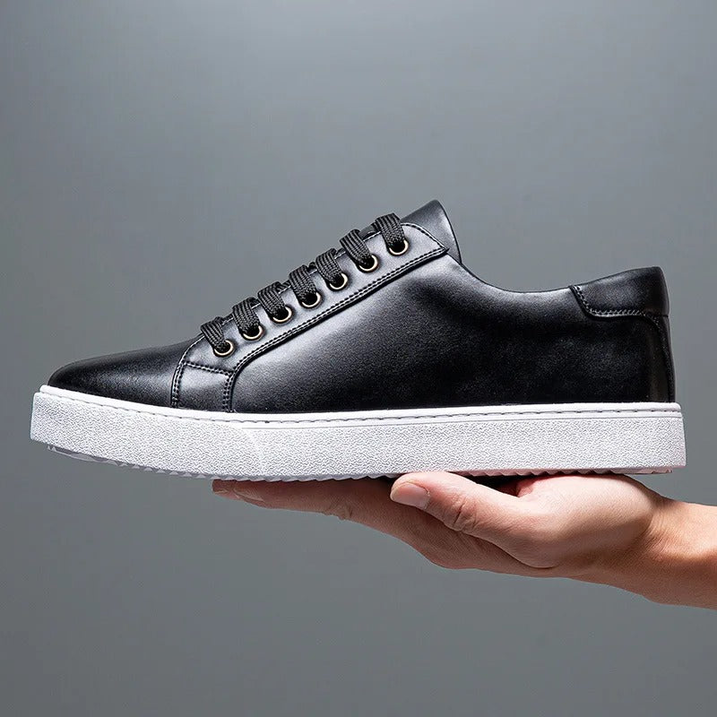 Troy - Tênis de couro masculino
