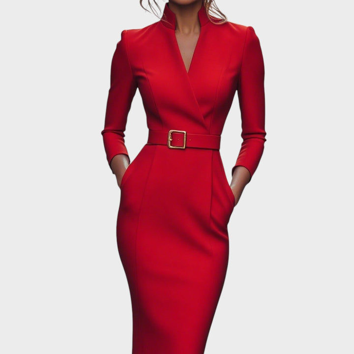 Soraia - Vestido Elegante com Cinto
