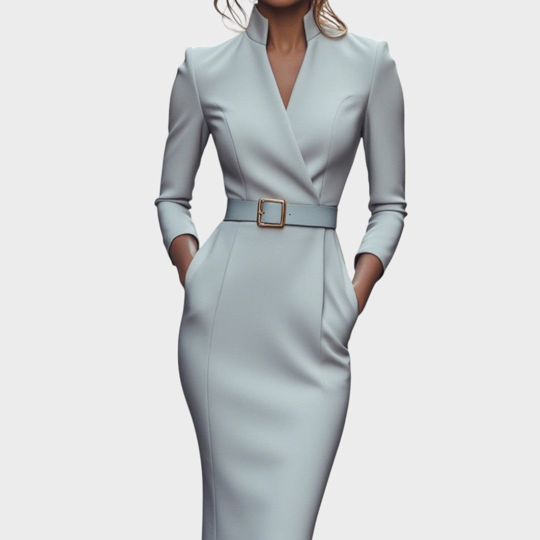 Soraia - Vestido Elegante com Cinto