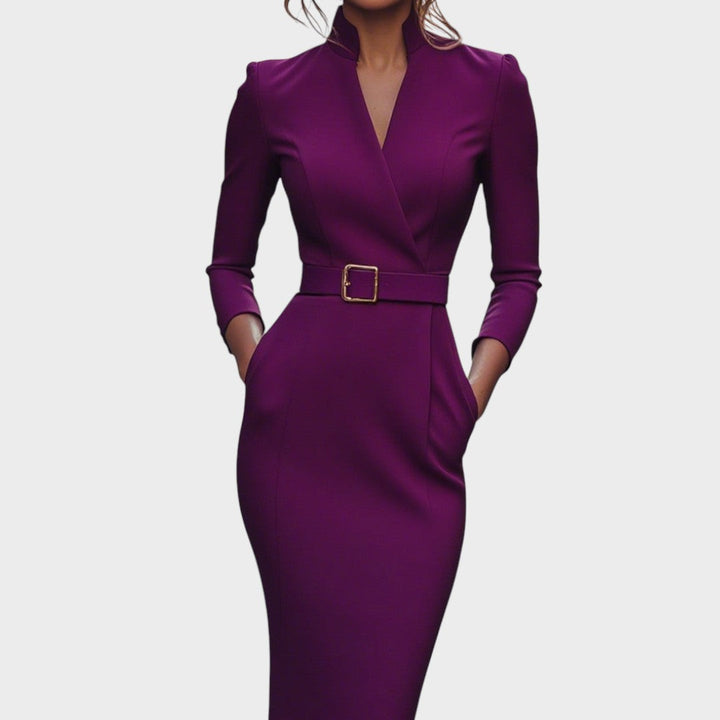 Soraia - Vestido Elegante com Cinto
