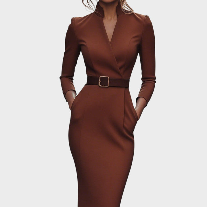 Soraia - Vestido Elegante com Cinto