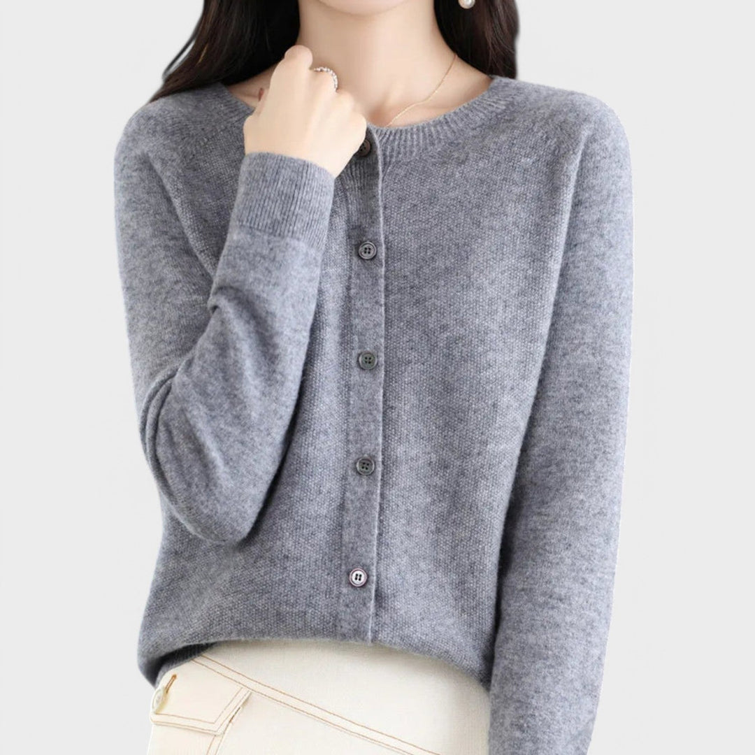 Jéssica - Cardigan em Malha de Caxemira