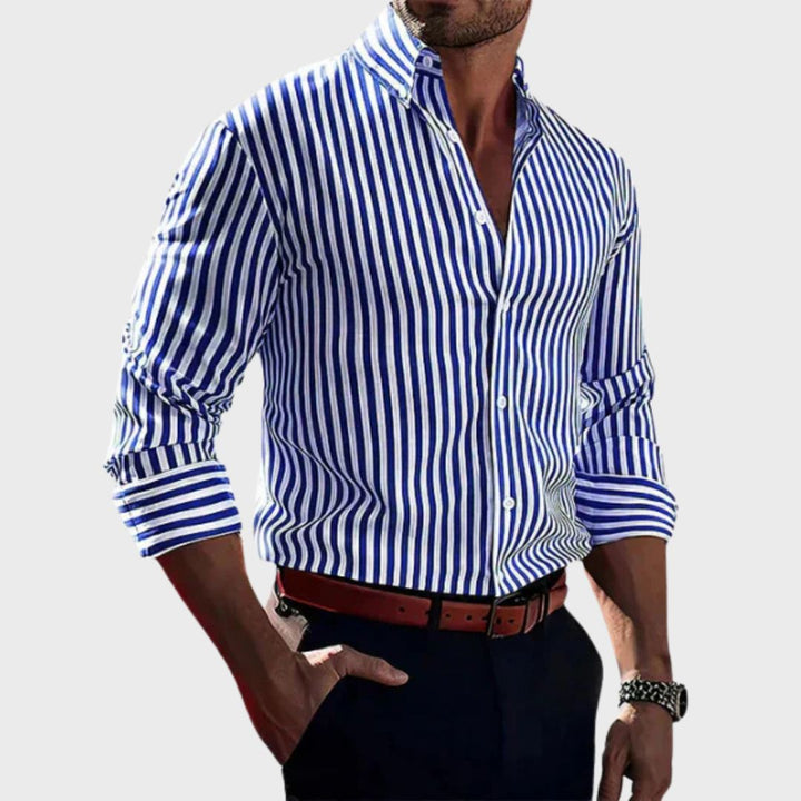 Artur - Camisa Clássica às Riscas