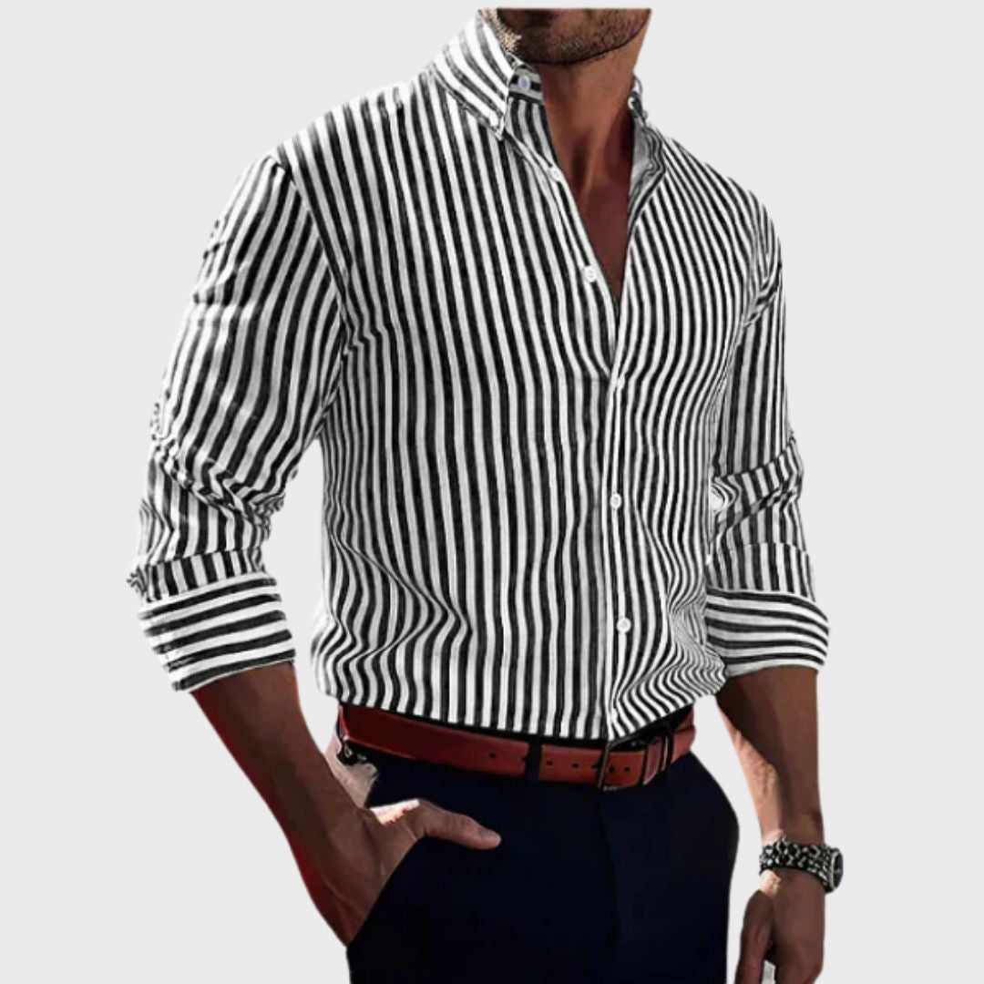 Artur - Camisa Clássica às Riscas