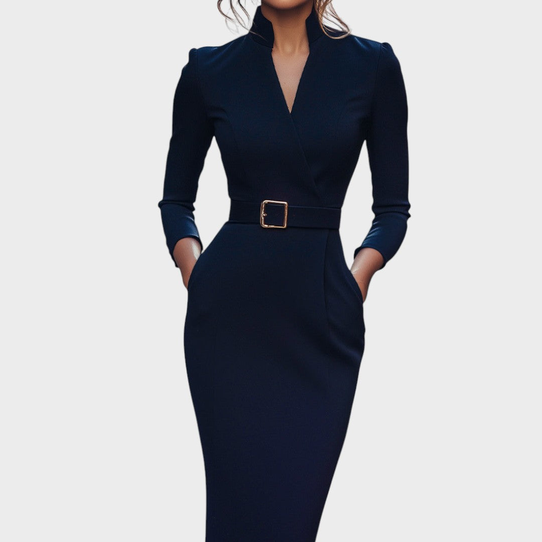 Soraia - Vestido Elegante com Cinto