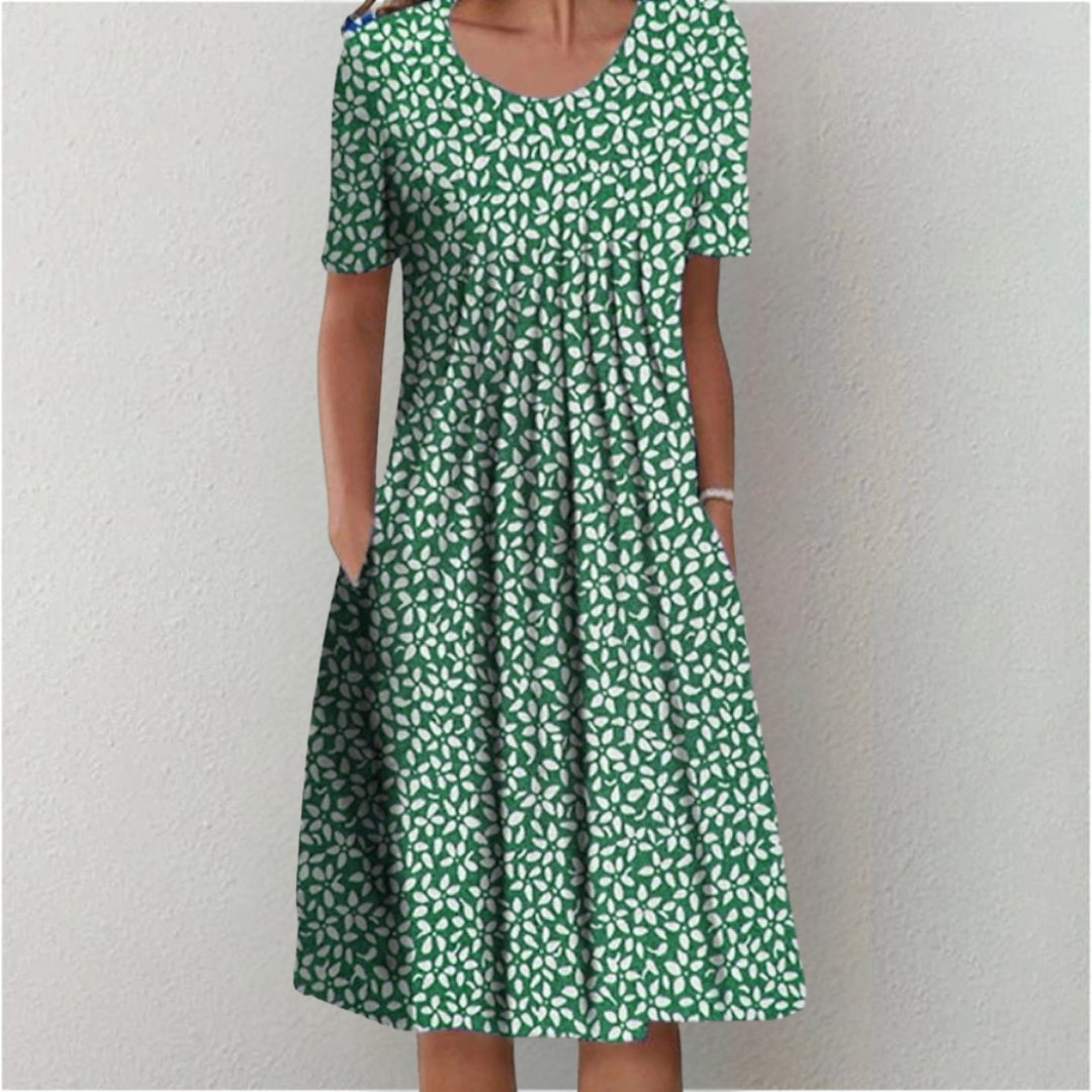 Sofia - Vestido floral elegante e casual com bolsos