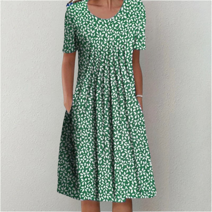 Sofia - Vestido floral elegante e casual com bolsos