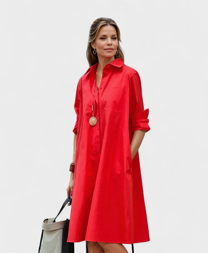 Cárla – Vestido Preto com Bolsos