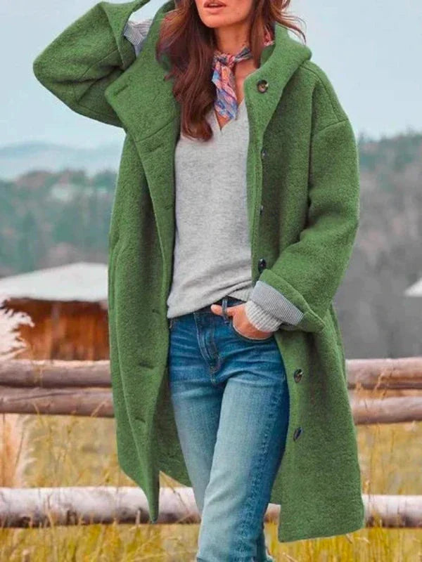 Amélia - Casaco de inverno comprido e elegante