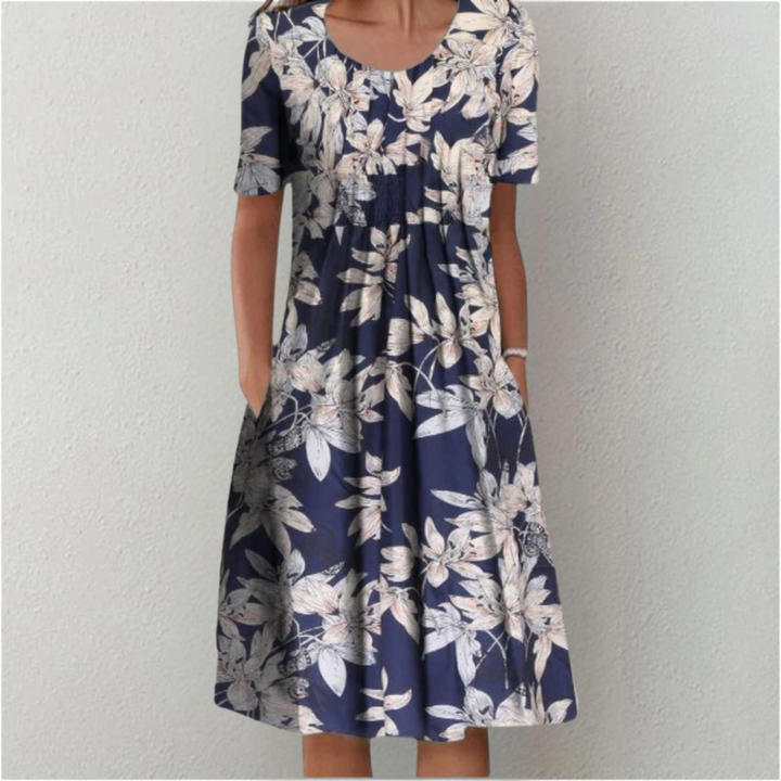 Sofia - Vestido floral elegante e casual com bolsos