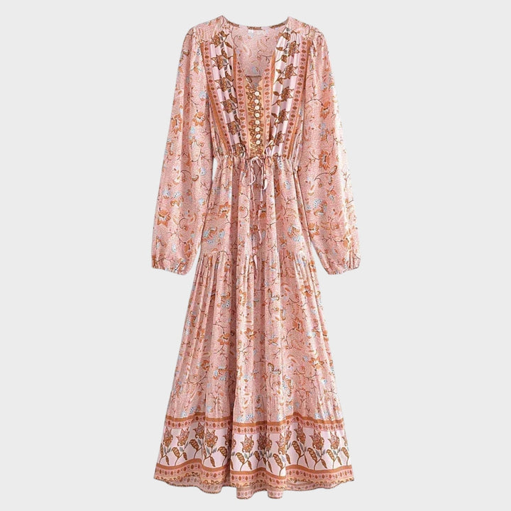 Núria - Vestido Longo Floral