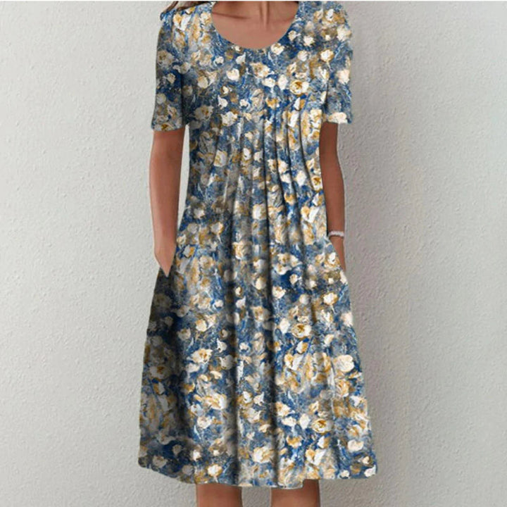Sofia - Vestido floral elegante e casual com bolsos