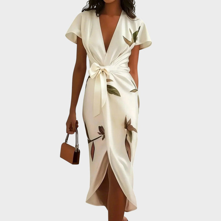 Rita - Vestido Elegante com Decote em V