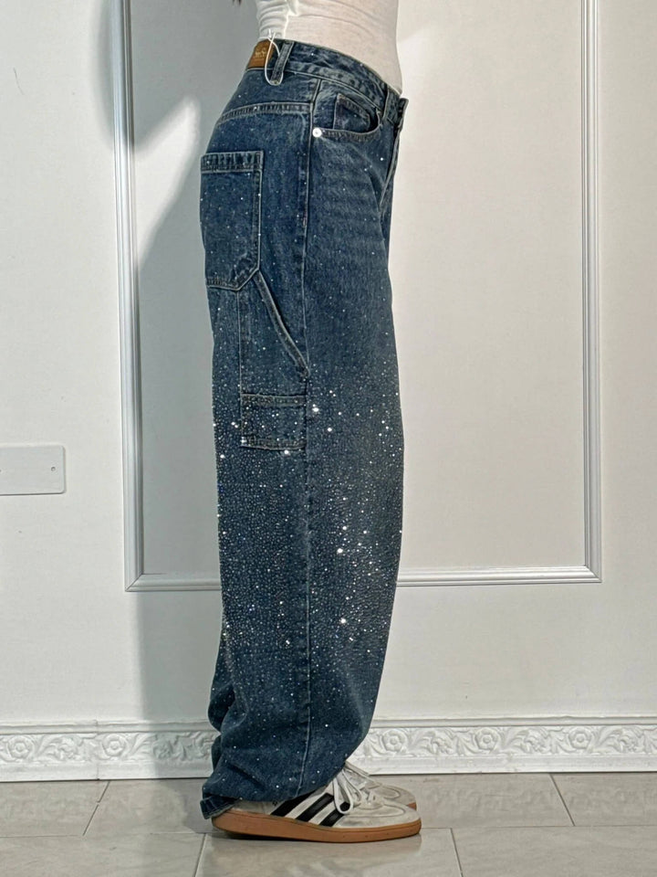 Filipa - Jeans brilhantes, casuais e confortáveis