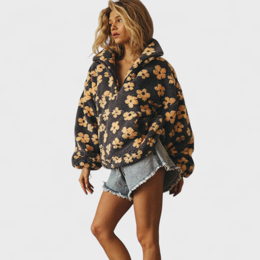 Margarida - Camisola Polar Floral