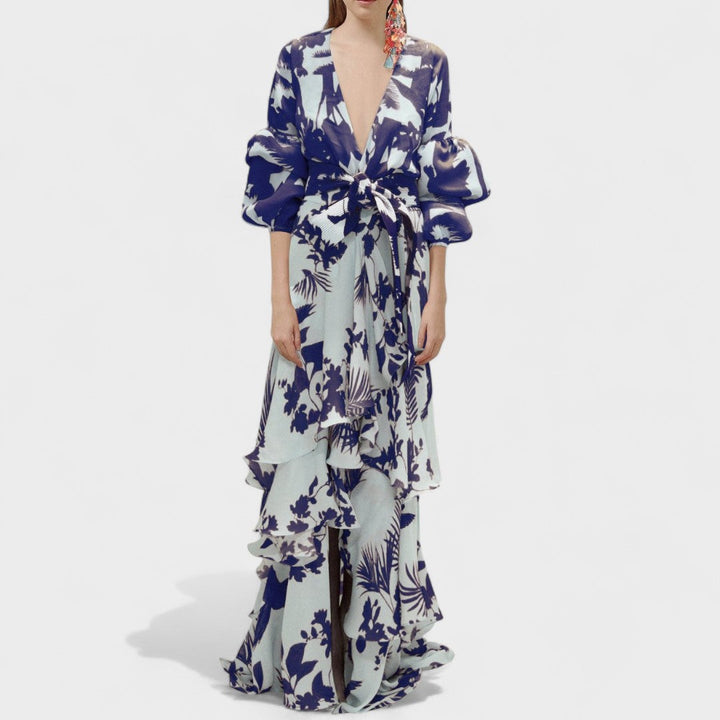 Cátia - Vestido Com Decote em V