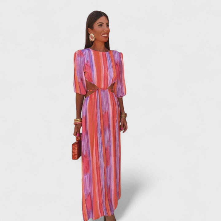 Paloma - Vestido elegante com cortes