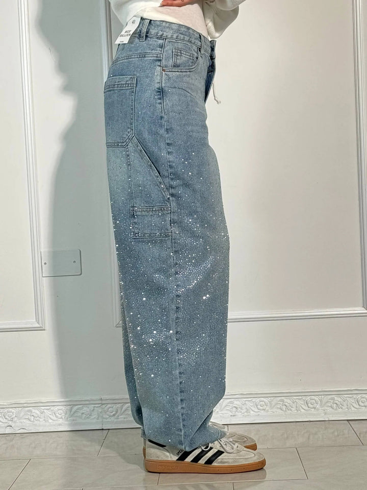 Filipa - Jeans brilhantes, casuais e confortáveis