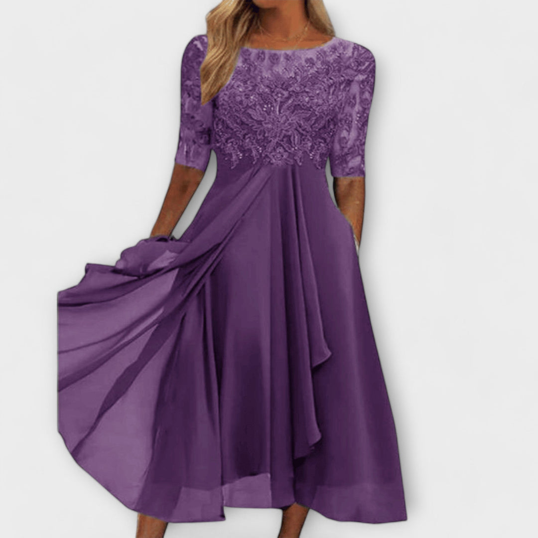 Sara - Vestidos Elegantes para Convidadas de Casamento