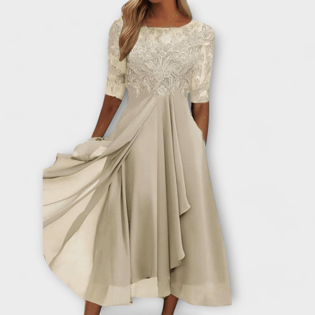 Sara - Vestidos Elegantes para Convidadas de Casamento