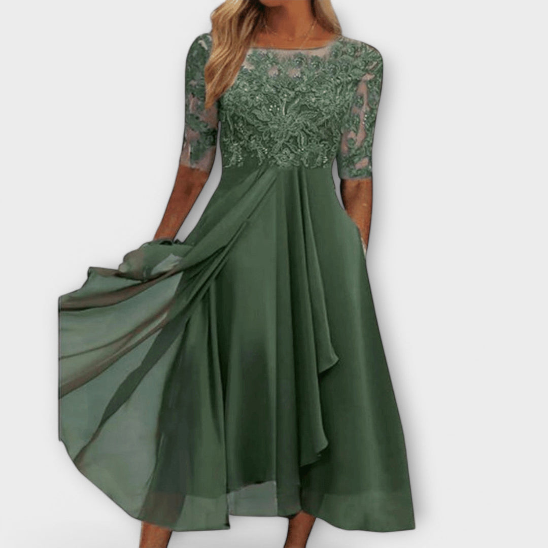 Sara - Vestidos Elegantes para Convidadas de Casamento