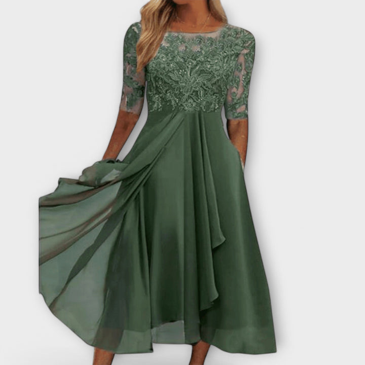 Sara - Vestidos Elegantes para Convidadas de Casamento