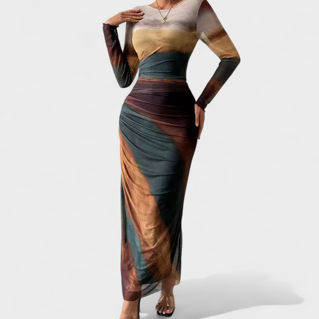 Joana - Vestido Elegante de Manga Comprida