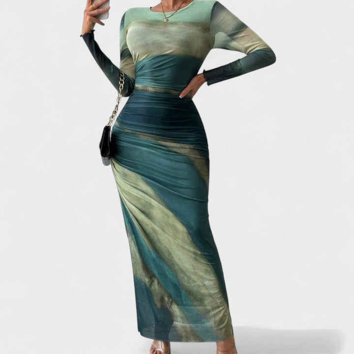 Joana - Vestido Elegante de Manga Comprida