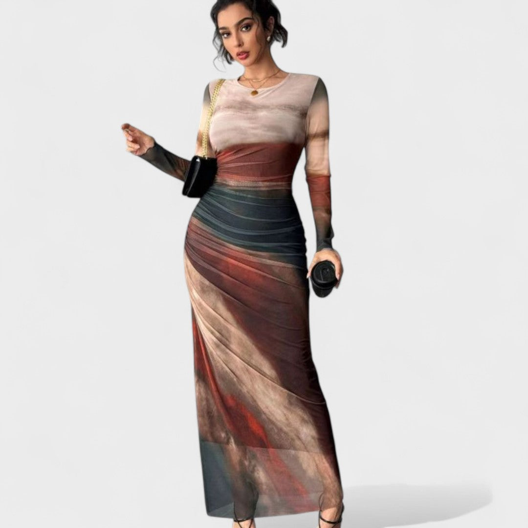 Joana - Vestido Elegante de Manga Comprida