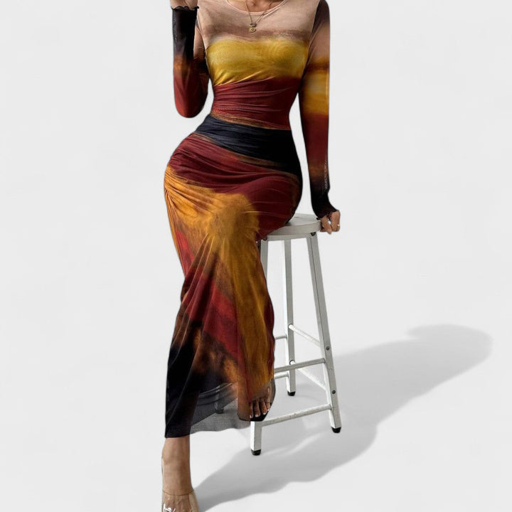 Joana - Vestido Elegante de Manga Comprida