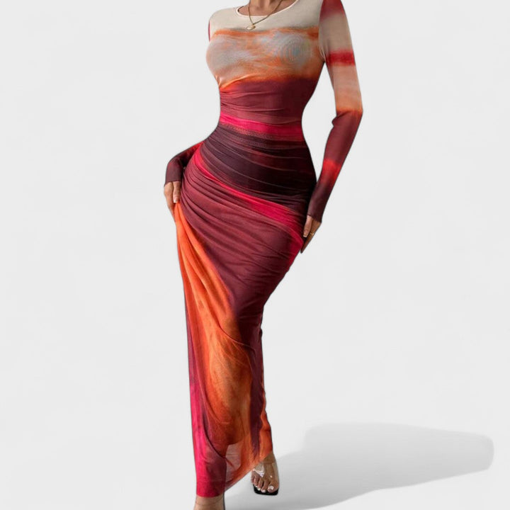 Joana - Vestido Elegante de Manga Comprida