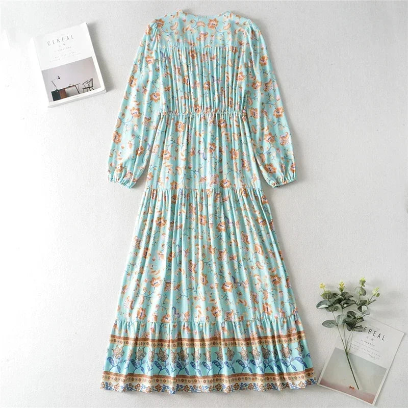 Núria - Vestido Longo Floral