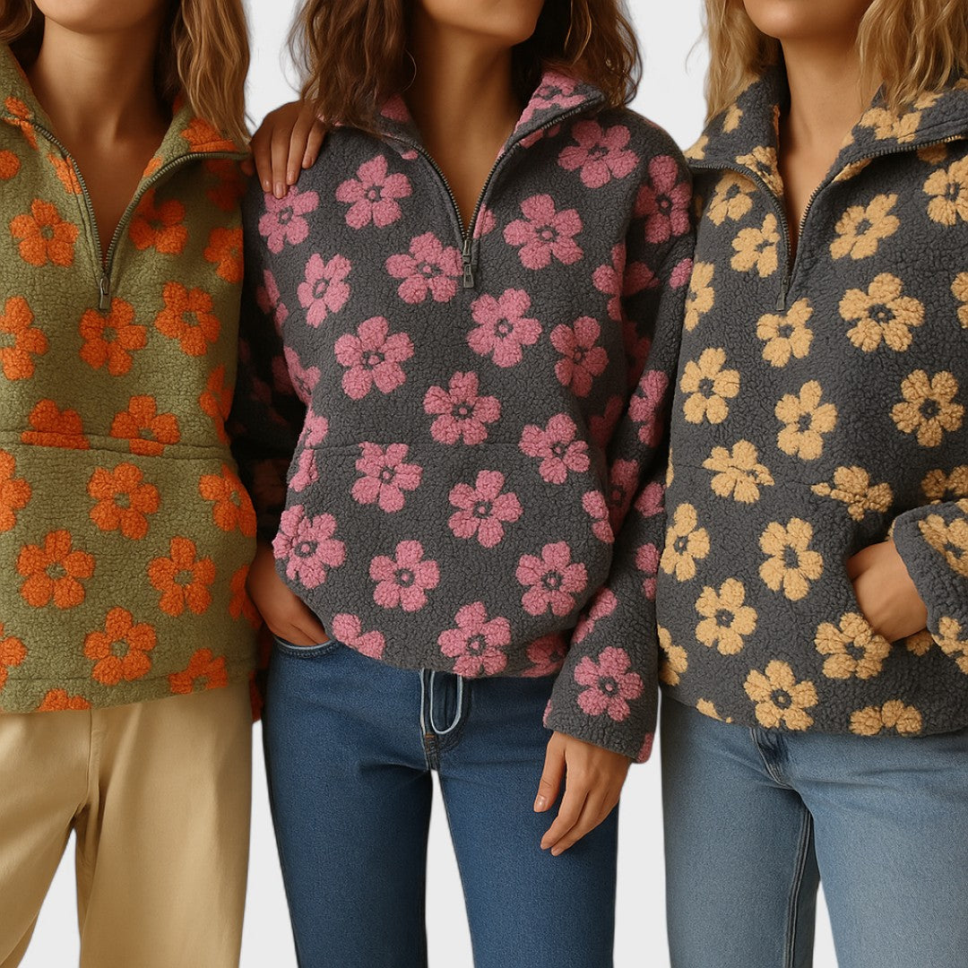 Margarida - Camisola Polar Floral