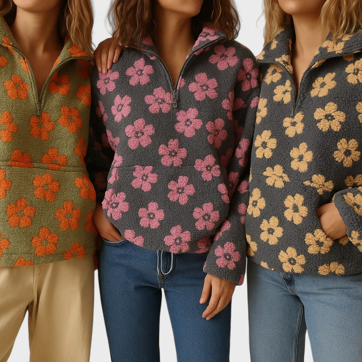 Margarida - Camisola Polar Floral