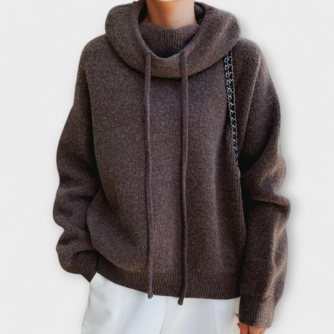 Hannah - Sweatshirt de Malha com Capuz