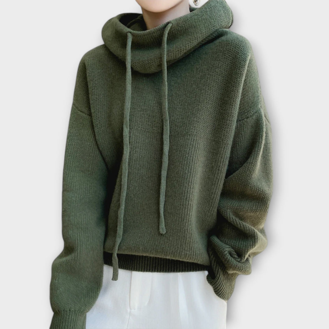 Hannah - Sweatshirt de Malha com Capuz