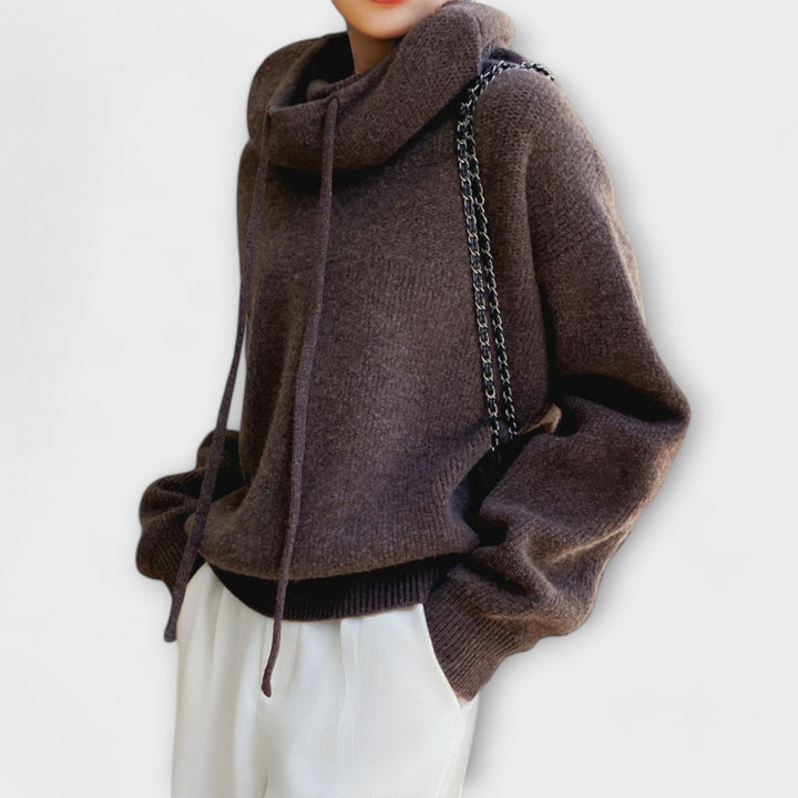 Hannah - Sweatshirt de Malha com Capuz