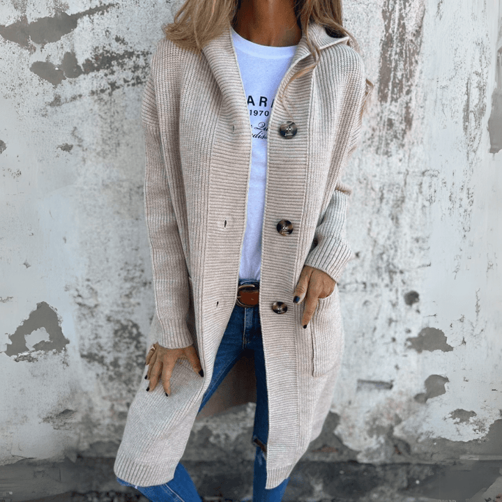 Lorena - Casaco comprido elegante para senhora