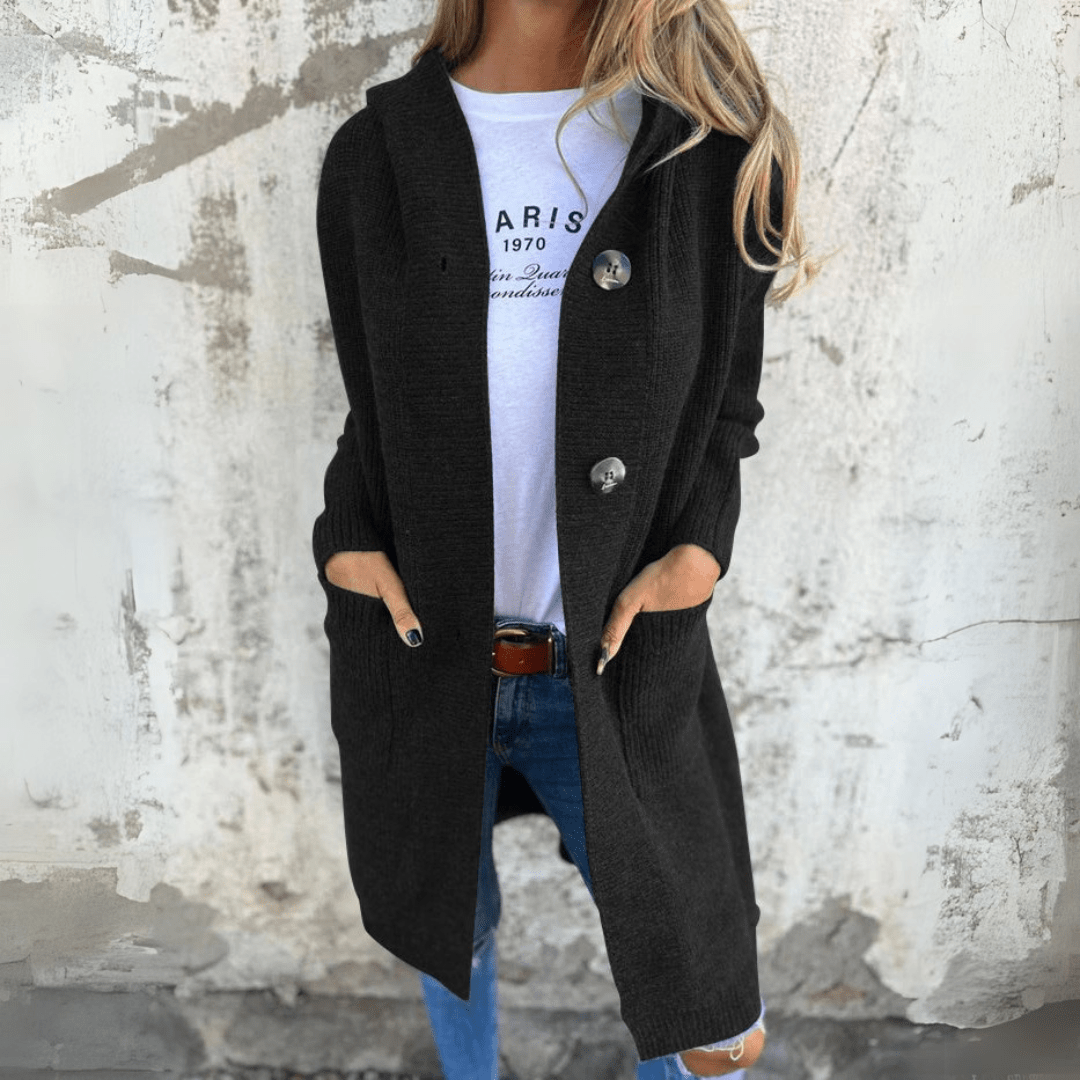 Lorena - Casaco comprido elegante para senhora