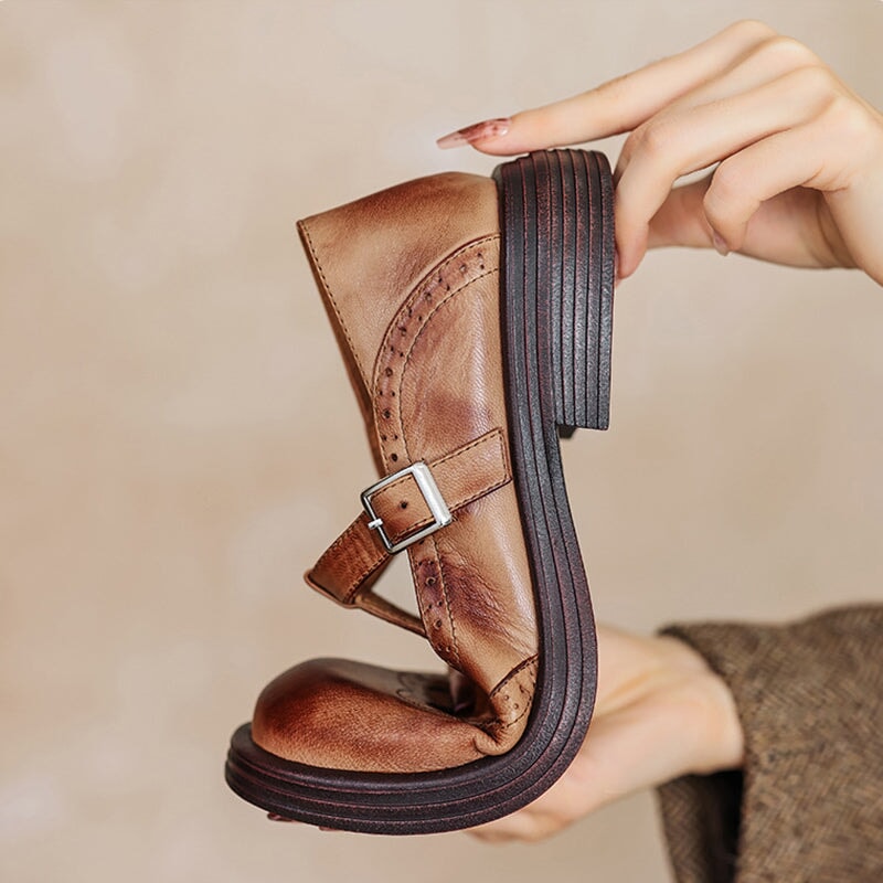 Verda - Sapato elegante em couro