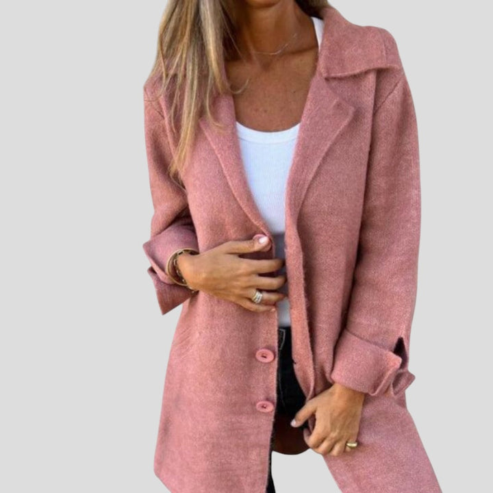 Aurea - Casaco casual de comprimento médio para mulher