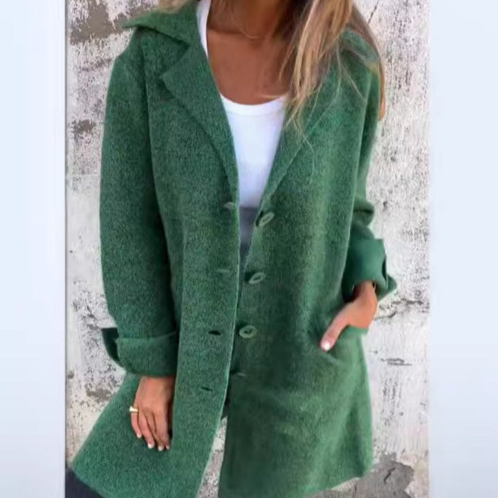 Aurea - Casaco casual de comprimento médio para mulher